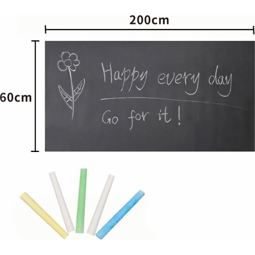 Self-adhesive chalkboard 200x60cm