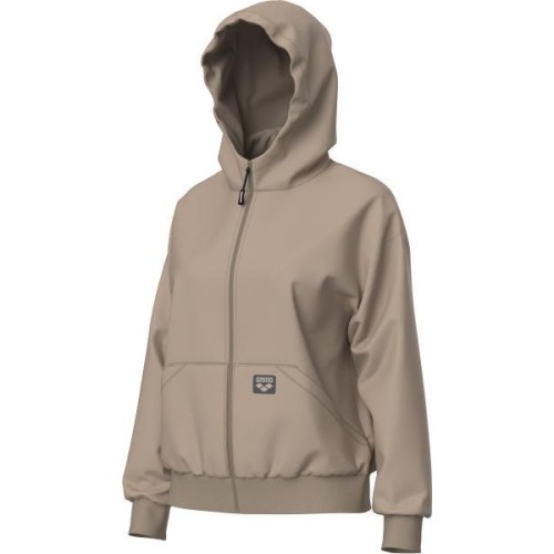 W Brushed Hooded F/Z Jacket As Dove L - 200