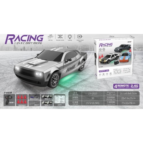 Samochód driftowy R/C 1:24 + akcesoria