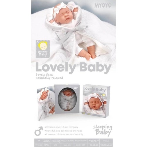 Baby Doll in Grey Blanket
