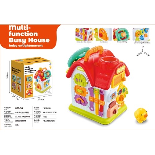 Multifunctional toddler house Red Roof