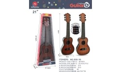 Gitara dla dzieci ciemnobrązowa