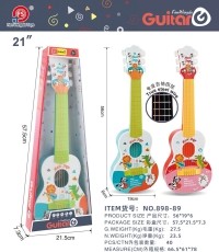 Gitara dla dzieci Zwierzęta, niebieska