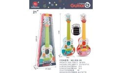 Gitara dla dzieci Zwierzęta, niebieska