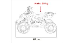 Pojazd spalinowy RENEGADE 49CC, czerwony