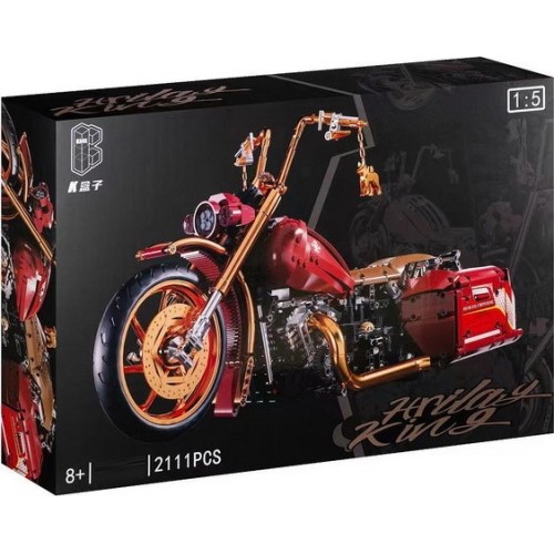 Motorcycle blocks 2111 pieces. Red
