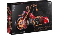Motorcycle blocks 2111 pieces. Red