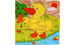 Drewniane klocki dla najmłodszych, edycja farma