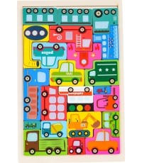 Wooden Vehicles Jigsaw Puzzle Set