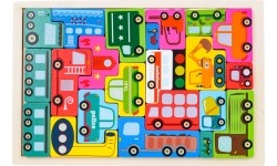 Wooden Vehicles Jigsaw Puzzle Set