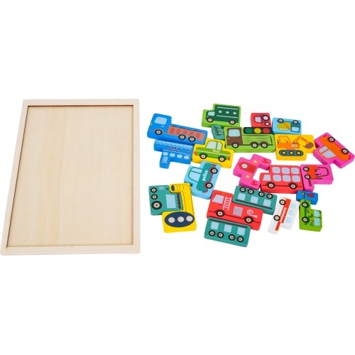 Wooden Vehicles Jigsaw Puzzle Set