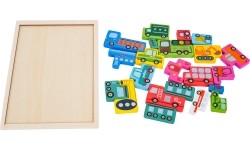 Wooden Vehicles Jigsaw Puzzle Set