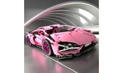 Sports Car Blocks Pink 1280pcs.