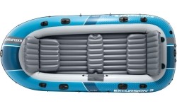 Ponton dmuchany Excursion 5 5-osobowy pompka 2 wiosła torba INTEX 66325