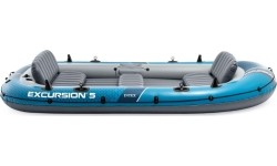 Ponton dmuchany Excursion 5 5-osobowy pompka 2 wiosła torba INTEX 66325