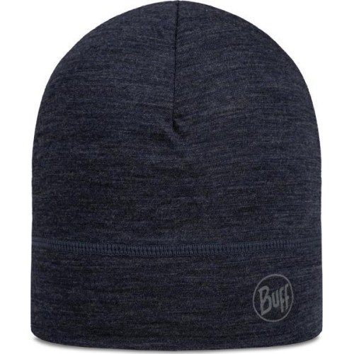 Lekka czapka merino „Solid Night Blue” - 779