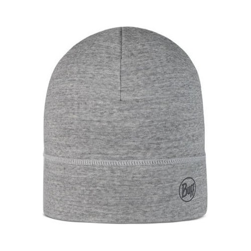 Lekka czapka z wełny merino, jasnoszara - 933