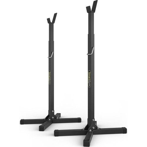 Zestaw treningowy SG1 | Ławka do ćwiczeń +  Stojaki pod sztangę regulowane - SmartGym Fitness Accessories