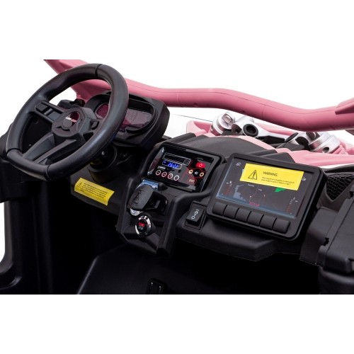 Elektryczny quad dziecięcy Maverick Turbo RR STRONG, różowy
