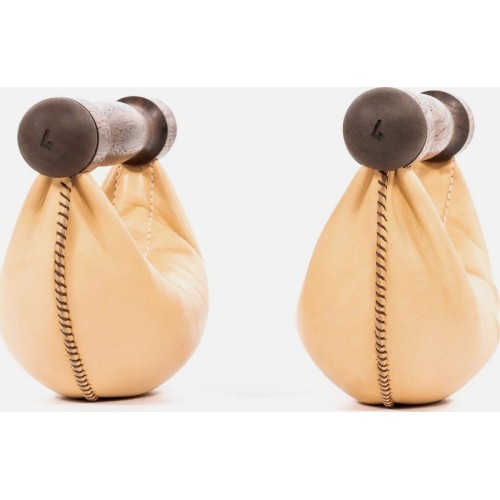 Zestaw hantli SwingBells orzech naturalny - 8 kg