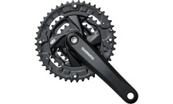 Zestaw korbowy przedni Shimano FC-M371, 3x9 biegów, 44-32-22T, 170 mm