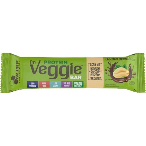 Olimp Veggie Protein Bar (wegański baton białkowy) 50 g. Najlepiej spożyć do 2026-09-17