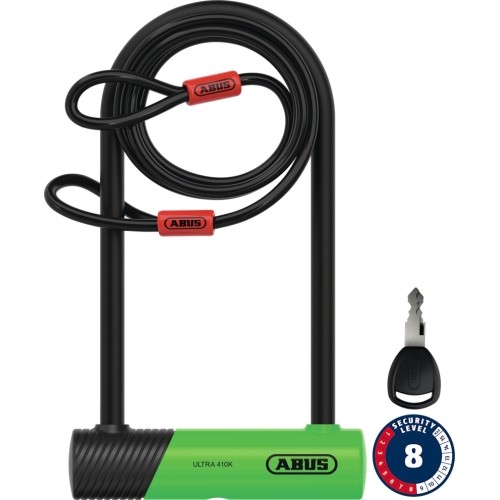 Zapięcie Abus Ultra 410K/170HB230 green SH + Cobra 10/120