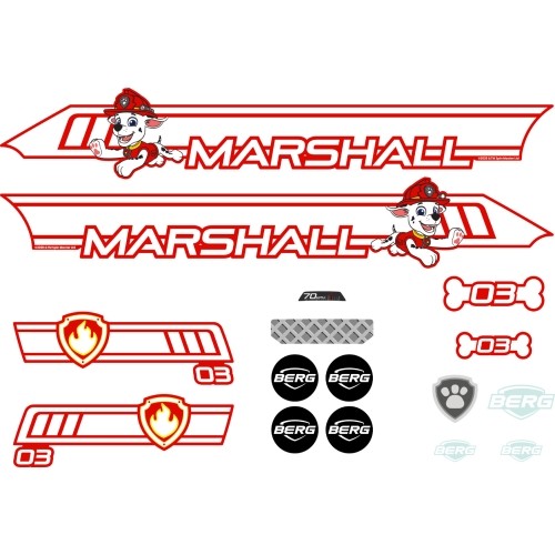 Buzzy - Zestaw naklejek Marshall