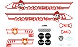 Buzzy - Sticker set Marshall