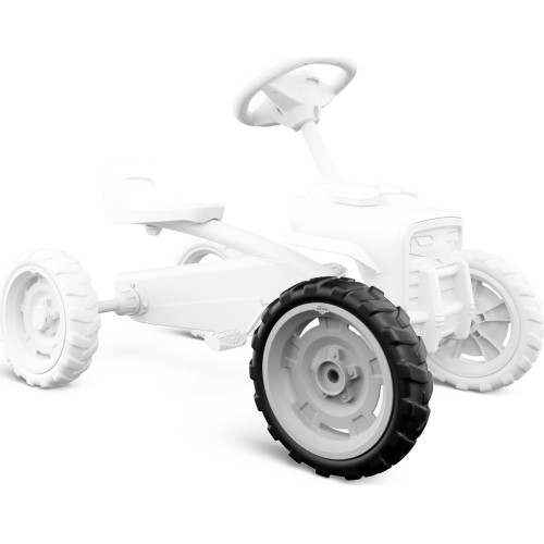 Wheel 9x2 Cross - Light Grey/Black Front Right
