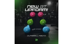 Zestaw hantli fitness winylowych 12 kg ze stojakiem - UpForm