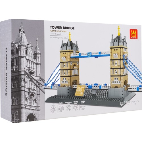Klocki konstrukcyjne Tower Bridge, 969 elementów