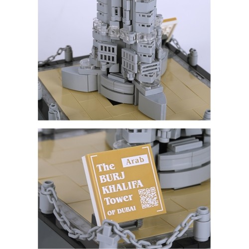 Klocki konstrukcyjne Burj Khalifa, 555 elementów