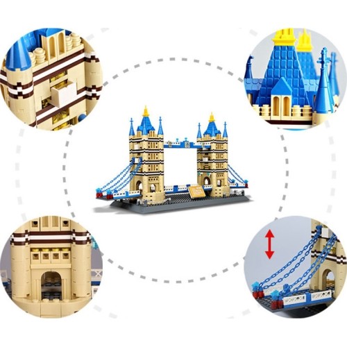 Zestaw z serii budynków Tower Bridge, 1054 elementy