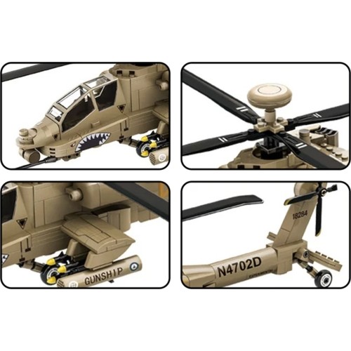 Zestaw klocków Helikopter wojskowy, 255 szt.