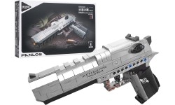 Klocki konstrukcyjne pistolet wojskowy, 360 elementów