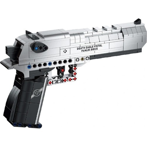 Klocki konstrukcyjne pistolet wojskowy, 360 elementów