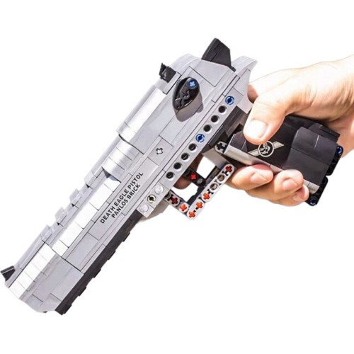 Klocki konstrukcyjne pistolet wojskowy, 360 elementów