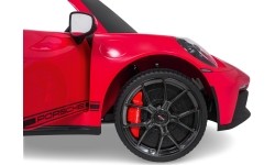 Pojazd elektryczny Porsche 911 GT3, czerwony
