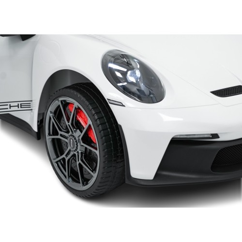 Pojazd elektryczny Porsche 911 GT3, biały