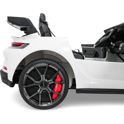 Pojazd elektryczny Porsche 911 GT3, biały