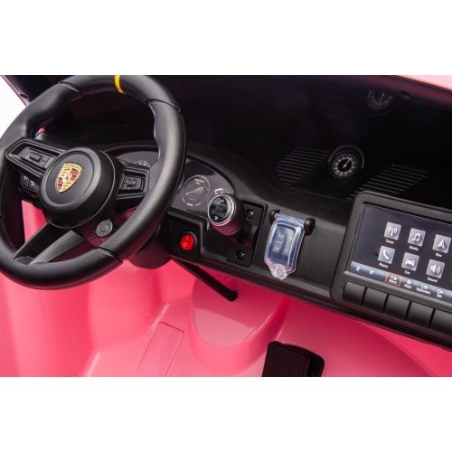 Pojazd elektryczny Porsche 911 GT3, różowy
