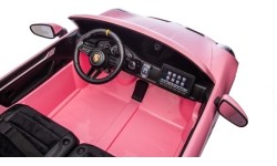Pojazd elektryczny Porsche 911 GT3, różowy