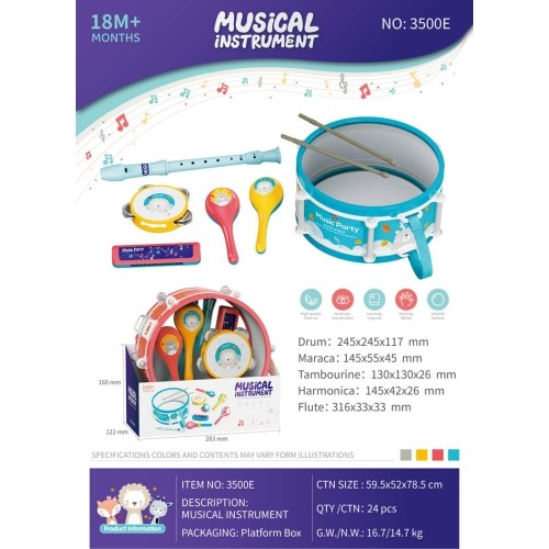Zestaw instrumentów dla najmłodszych
