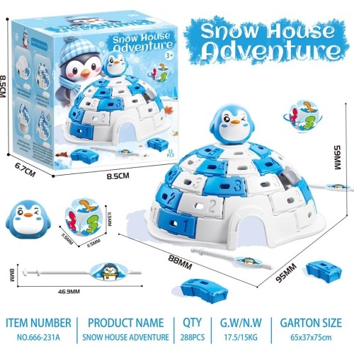 Gra arcade Igloo Bricks, wersja z kaczuszką