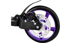 Fioletowa hulajnoga Nils Extreme HM124T z hamulcem tarczowym