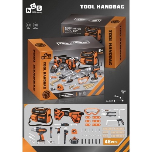 Zestaw DIY pas i torba z akcesoriami, 48 szt.