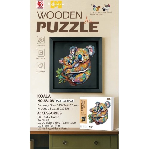Drewniane puzzle 153 elem. Koala