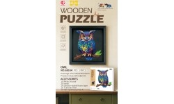 Drewniane puzzle 178 el. Sowa