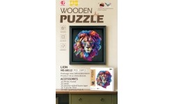 Wooden Jigsaw Puzzle Set 155el. Lion